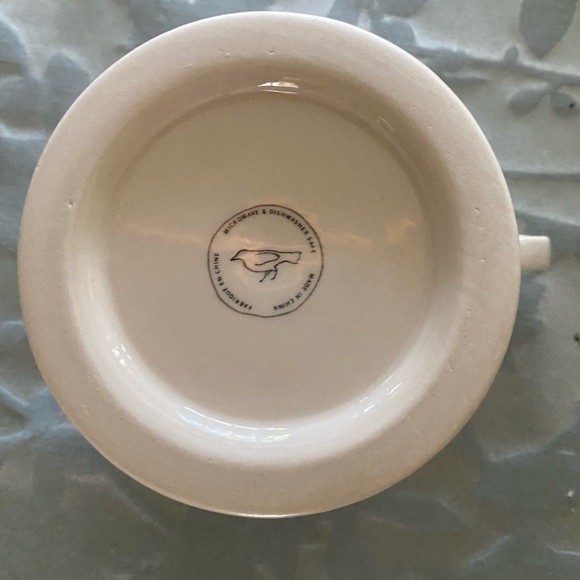 Anthropologie Monogram “L” Cream and Black Coffee Mug - Picture 4 of 4